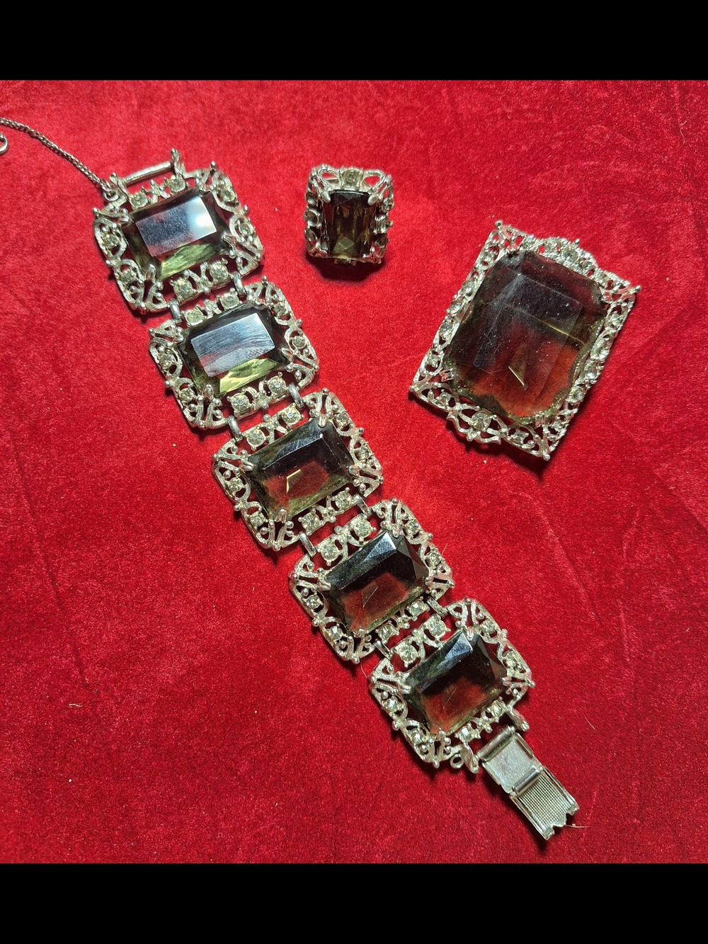 Vintage Sarah Coventry Celebrity Collection-bracelet, ring and Brooch